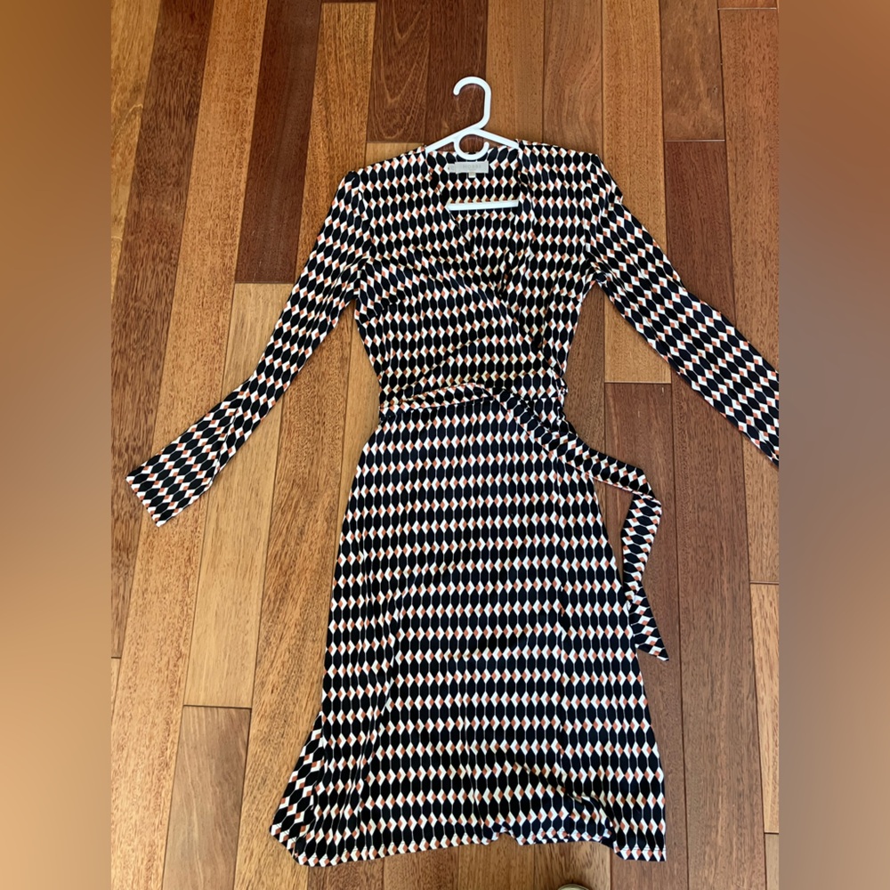 Hobbs London Wrap Long Sleeve Dress